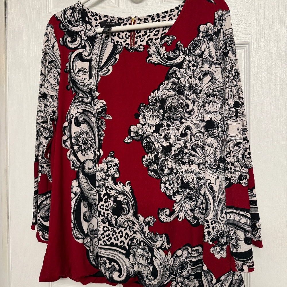 Alfani Bubble Blouse w/ 3/4 Sleeves (XL)